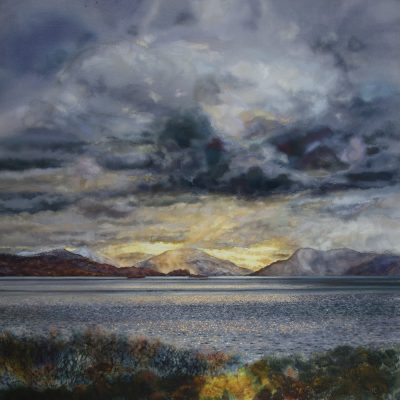 Spring snow over the sound