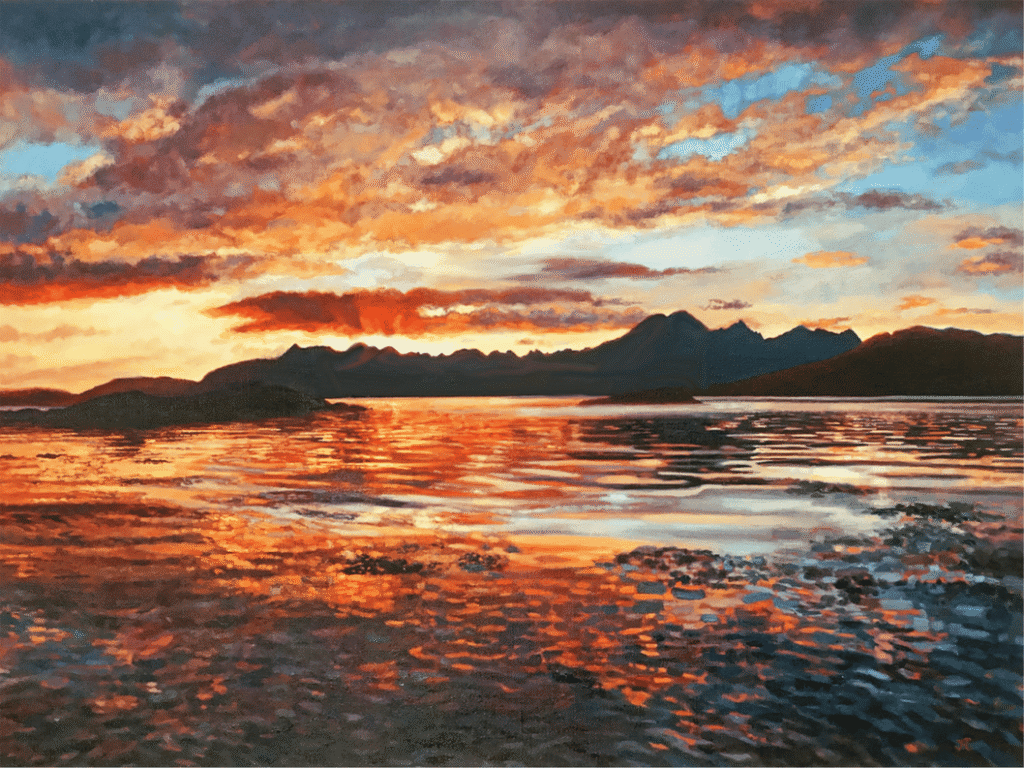 Cuillin sunset from Ord
