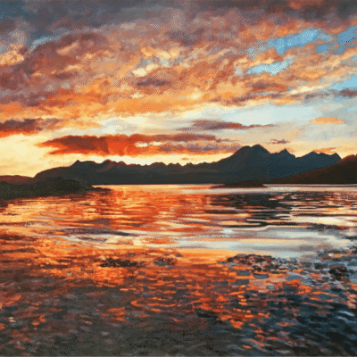 Cuillin sunset from Ord